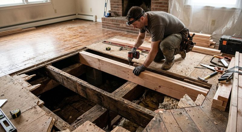 Squeaking Floor Repair in Wilmington, NC